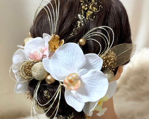 胡蝶蘭のヘッドドレス【A】 ヘッドドレス（アクセサリー） Suzumi 通販