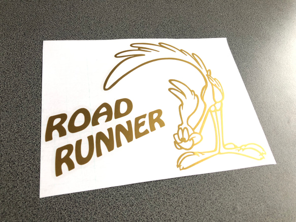 ロードランナー  road runner 左に文字 ステッカー【カラー選択可】  送料無料♪ 5枚目の画像