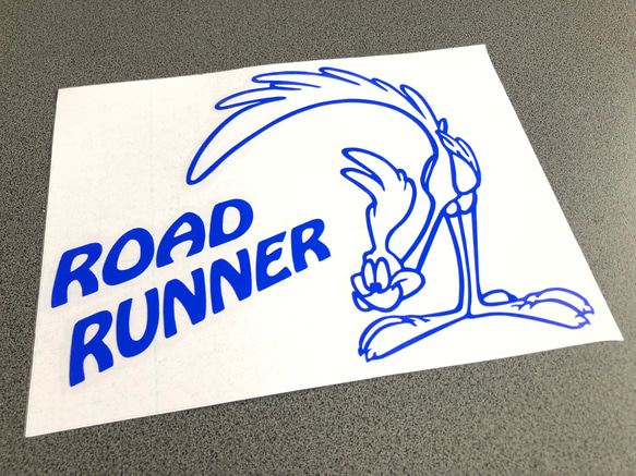 ロードランナー  road runner 左に文字 ステッカー【カラー選択可】  送料無料♪ 4枚目の画像