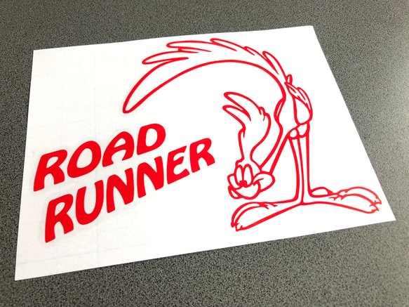 ロードランナー  road runner 左に文字 ステッカー【カラー選択可】  送料無料♪ 3枚目の画像