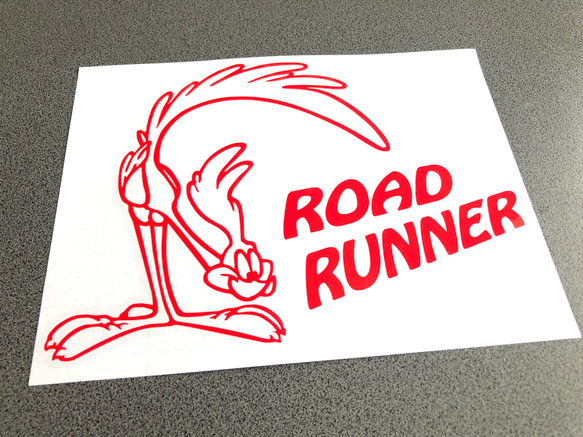 ロードランナー  road runner 右に文字 ステッカー【カラー選択可】  送料無料♪ 3枚目の画像