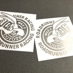 road runner Racing 丸 コヨーテ ステッカー お得左右セット【カラー選択可】  送料無料♪ 6枚目の画像