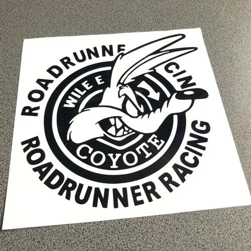 road runner Racing 丸 コヨーテ ステッカー 右向き【カラー選択