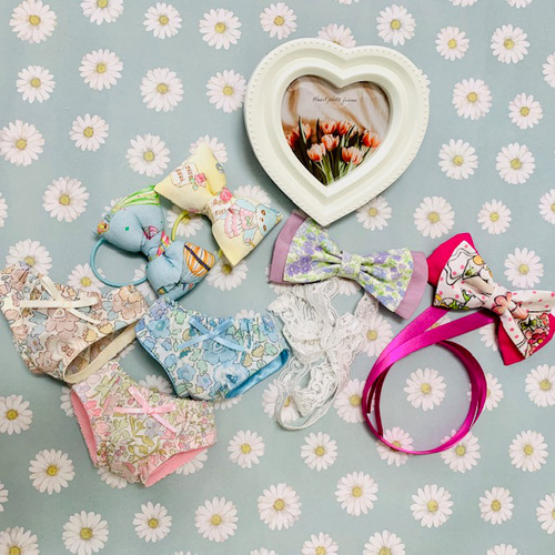 ていねいに作るドール服】型紙26cmドール ワンピース5種類 アレンジ