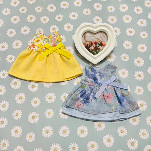 ていねいに作るドール服】型紙26cmドール ワンピース5種類