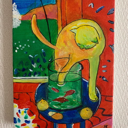 マティス:「金魚と猫」模写 絵画 maki art 通販 15986778｜Creema