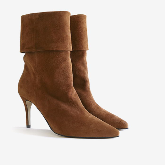 スエードレザーブーツ ショートブーツ (nans) 本革ブーツ オーダーシューズ 小さいサイズ 大きいサイズ