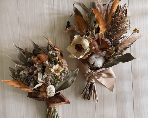dried flower bouquet ブラウン ドライフラワー ナチュラルブーケ