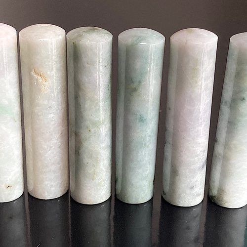 ミャンマー産翡翠 印鑑 ◇高級感抜群・翡翠印鑑◇天然石・宝石印鑑◇ミャンマー産翡翠印鑑