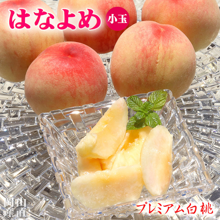 予約】 白桃 はなよめ 小玉 約1.4kg(約180g×8個) 岡山県 産直 桃