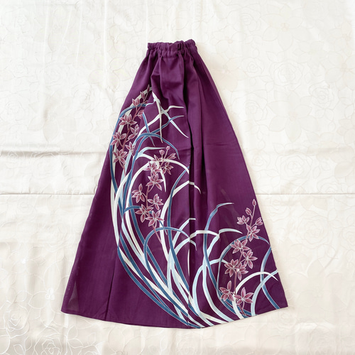 着物リメイクスカート&ストール羽織物セットアップフリーサイズ送料  