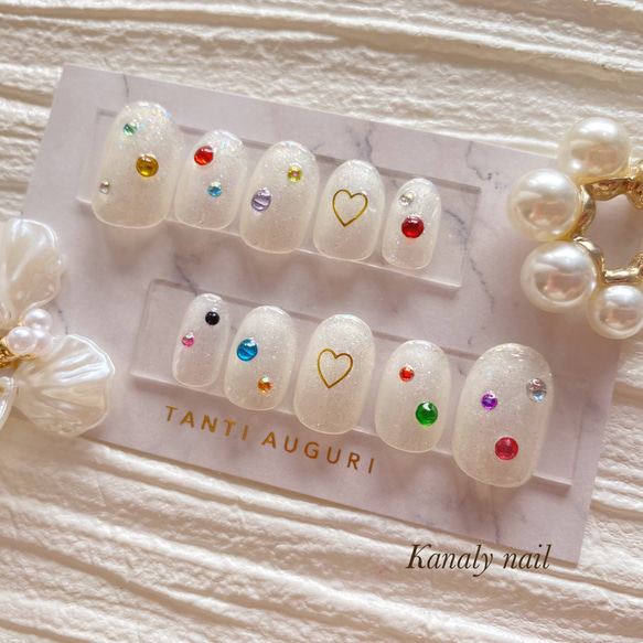 推しネイル】 ネイルチップ オーダーチップ メンバーカラー 推し