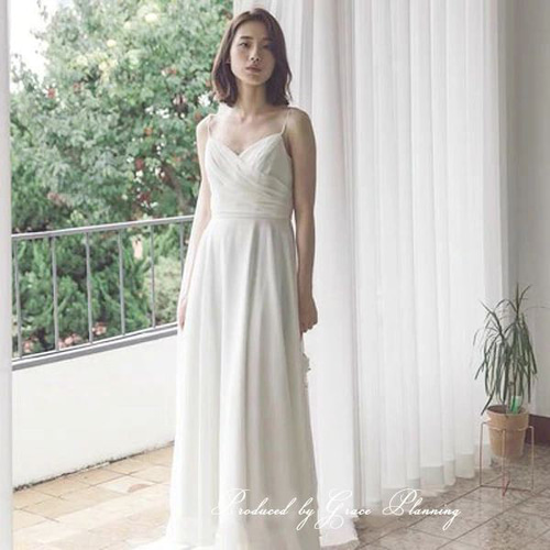 ウェディングドレス 結婚式 前撮り 花嫁 二次会 ロングドレス