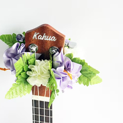 手工套件尤克里裡絲帶花環夏威夷工藝樂器配件木槿吉他阿羅哈音樂會 第3張的照片