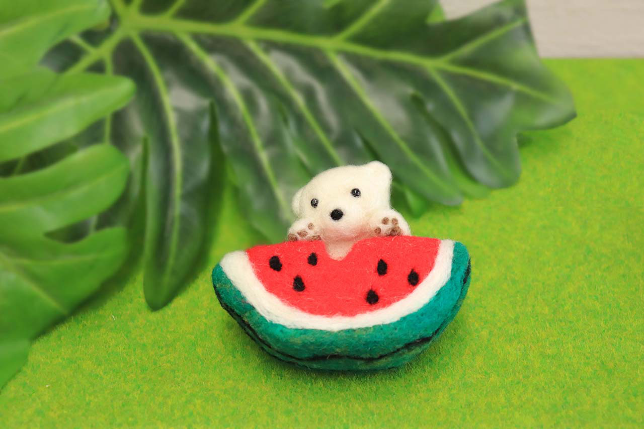 ✿羊毛フェルト✿ぽってりしろくまさん✿アザラシくん✿ぺんぎん