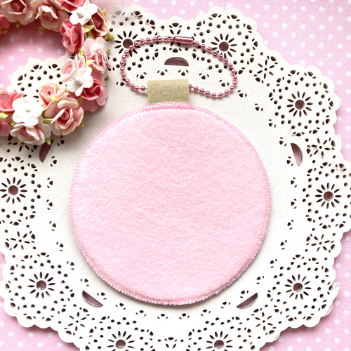 ⑧フェルト名札チューリップ白