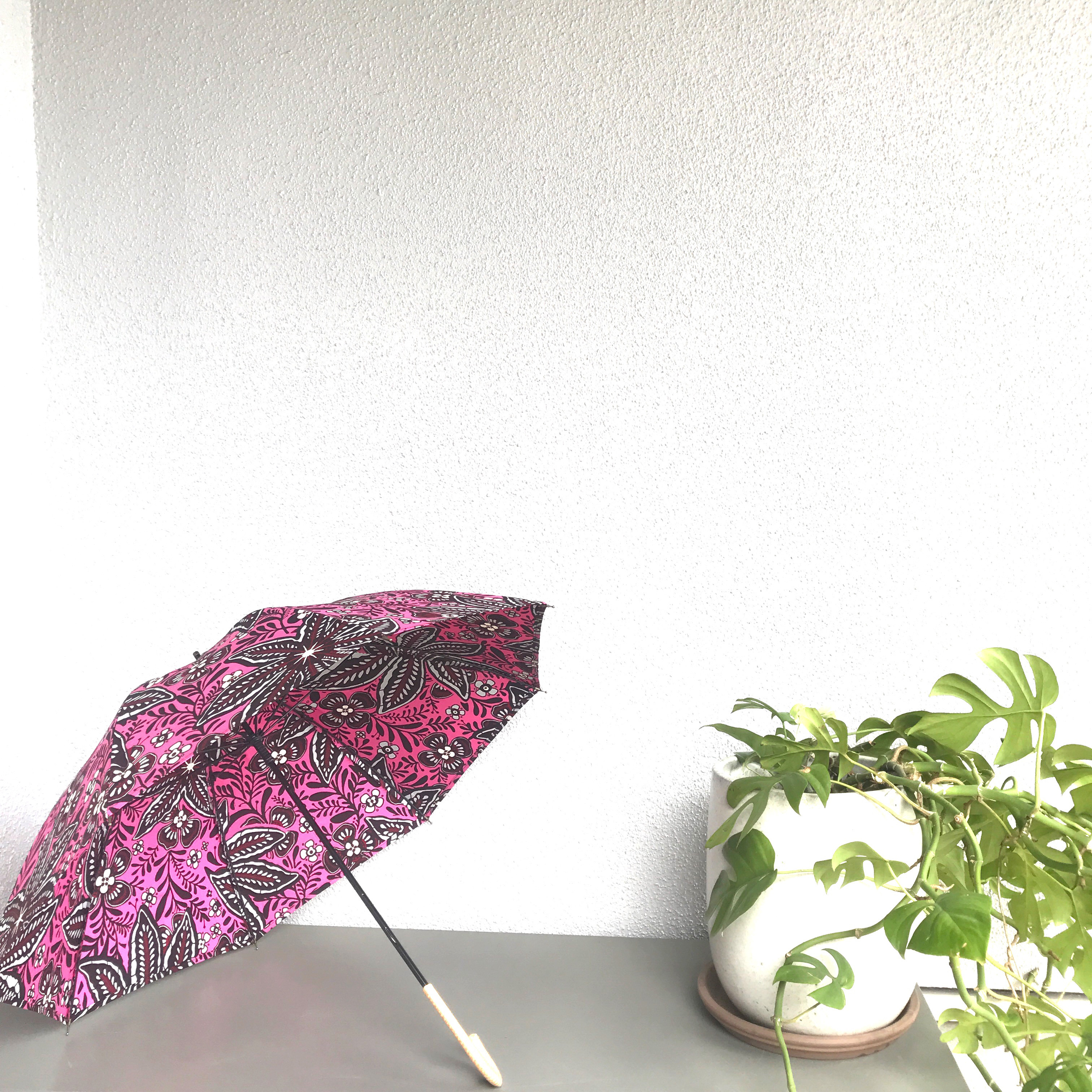 アフリカン　プリント　小さな日傘