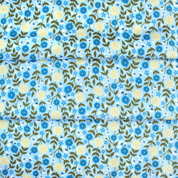 カットクロス Felicity Fabrics Summer Garden in Blueberry 610025 6枚目の画像