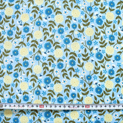 カットクロス Felicity Fabrics Summer Garden in Blueberry 610025 3枚目の画像