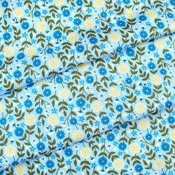 カットクロス Felicity Fabrics Summer Garden in Blueberry 610025 5枚目の画像