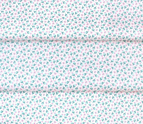 カットクロス Felicity Fabrics Summer Garden in Watermelon 610028 6枚目の画像