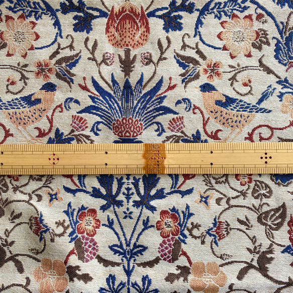 新入荷❣️ ゴブラン織り生地 花鳥柄レトロ風147×50cm 6枚目の画像