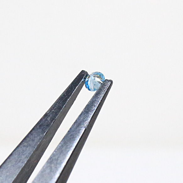 天然石 ルース 裸石 ハンドメイド 素材 ブルー ダイヤモンド 約0.14ct 5枚目の画像