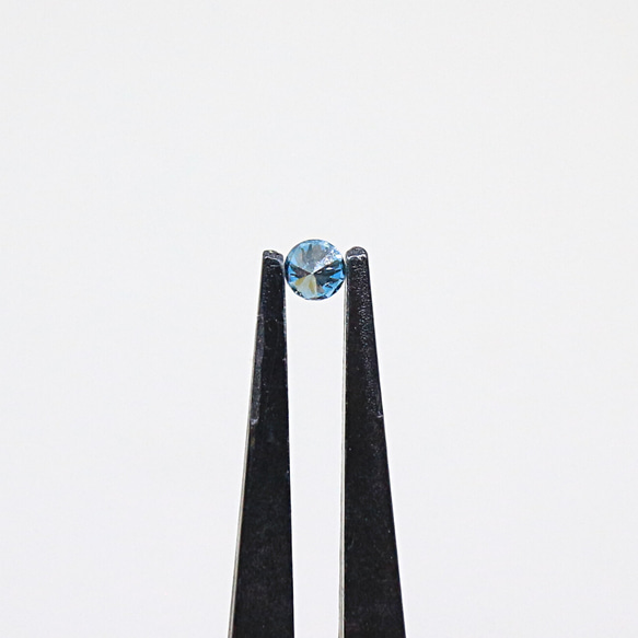 天然石 ルース 裸石 ハンドメイド 素材 ブルー ダイヤモンド 約0.14ct 6枚目の画像