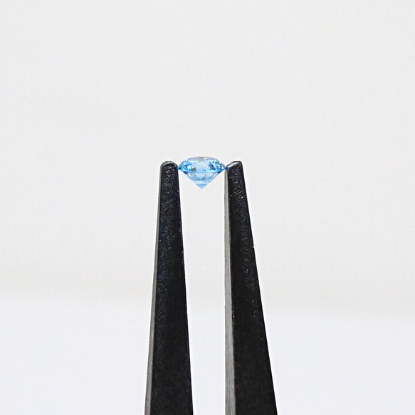 天然石 ルース 裸石 ハンドメイド 素材 ブルー ダイヤモンド 約0.14ct 4枚目の画像