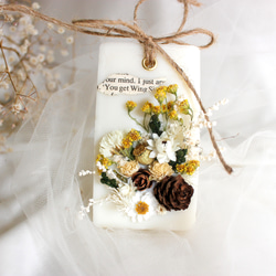 ナチュラルアンティークなドライフラワーで飾りやすい！【サボンの香り