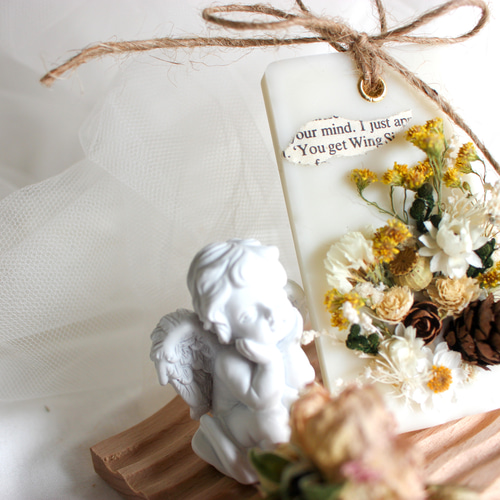 ナチュラルアンティークなドライフラワーで飾りやすい！【サボン