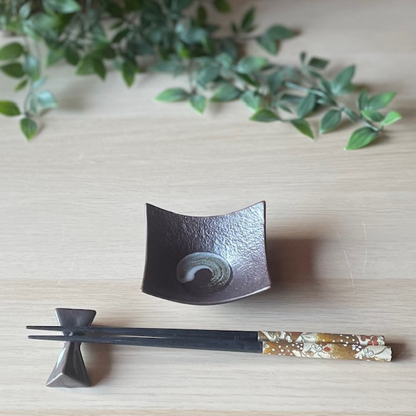 鉄結晶　角小鉢　丸小鉢　お値打ち品 3枚目の画像