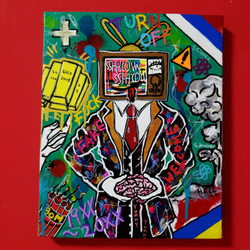 『1年保証』 完売【＊SALE/2022年製＊】Show Business 現代アート イラスト 絵画