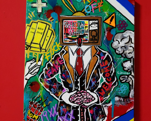 完売【*SALE/2022年製*】Show Business 現代アート イラスト 完売【*SALE/2022年製*】Show Business 現代アート イラスト