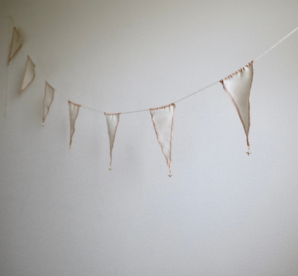 star✴︎ cotton linen garland ✴︎　S 9枚目の画像