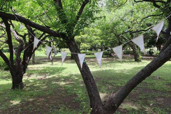 star✴︎ cotton linen garland ✴︎　S 4枚目の画像