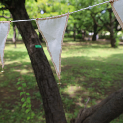 star✴︎ cotton linen garland ✴︎　S 7枚目の画像