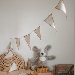 star✴︎ cotton linen garland ✴︎　S 2枚目の画像