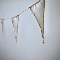 star✴︎ cotton linen garland ✴︎　S 2枚目の画像