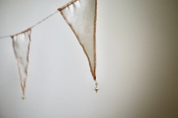 star✴︎ cotton linen garland ✴︎　S 9枚目の画像