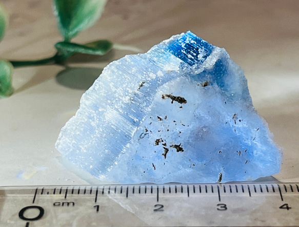 古代の海からの贈り物✨　 フランス産　ブルー ハライト 岩塩 原石 ラフストーン 6枚目の画像