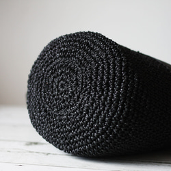 本革遣いのかごバッグ 編みバッグ 巾着バッグ ショルダー ハンドバッグ B-165 10枚目の画像