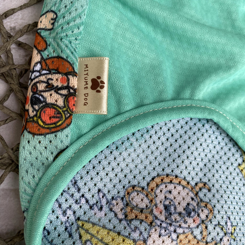 犬服ハンドメイド♡miyuno 犬服 メッシュ タンクトップ ペロボン ペット服・アクセサリー