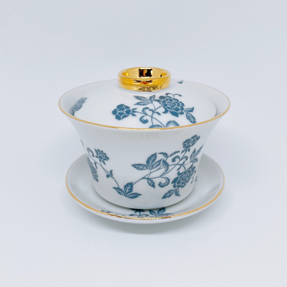 Creema限定！シノワズリ中国茶器 蓋碗 カップ&ソーサー 湯呑み Poms