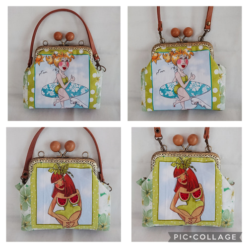 専用です❣️ロラライハリス  レア　がま口　ポーチ　ハンドメイド 専用です❣️ロラライハリス レア ピンクcatパネル がま口