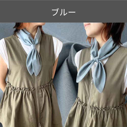 ロング保冷剤付】スカーフネッククーラー／ワイドタイプ スカーフ