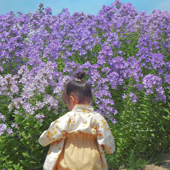 〚受注制作〛 60-100cm ベビー袴 百日祝 お食い初め お宮参り ひな祭り こどもの日 結婚式 衣装 出産祝い 1枚目の画像