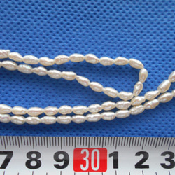 淡水真珠１連　艶あり　４０センチ 2枚目の画像