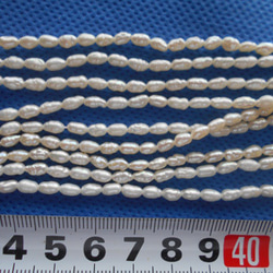 淡水真珠１連　艶あり　４０センチ 3枚目の画像