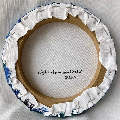 猫 動物 絵画 原画 油絵風アクリル画 キャンバス画 現代アート